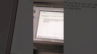 Canon imageRUNNER Advance 4225i Error E0000000001 How to solve tech shorts hindi [upl. by Reichert44]