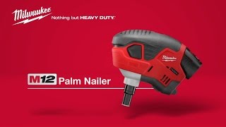 Milwaukee® M12™ Palm Nailer 245821 [upl. by Eceela293]