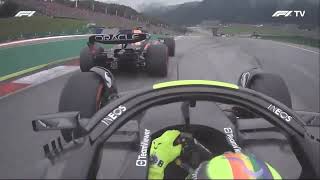 Verstappen faking an attempted fast lap just to ruin Hamiltons lap F1 AustrianGP [upl. by Ecinahc]