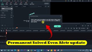 HEVC codec must be installed to use this feature filmora  How to solve Filmora HEVC code error [upl. by Attelocin]