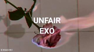 quotUNFAIRquot  EXO  EASY LYRICS [upl. by Netsua]