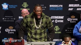 DEONTAY WILDER VS BERMANE STIVERNE 2  FULL FINAL PRESS CONFERENCE amp FACE OFF VIDEO [upl. by Perceval]