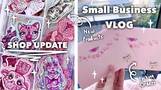 STUDIO VLOG ♥︎ Creating new Products for my Art Shop  Announcements [upl. by Thurmann]