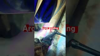 Argon welding short welding Mechanical youtubesorts ￼￼ [upl. by Eulalee]