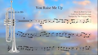 You Raise Me Up  Bb Trumpet Sheet Music [upl. by Piero701]