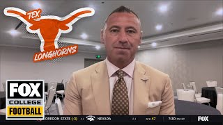 Texas HC Steve Sarkisian talks Arch Mannings strong play amp Quinn Ewers return  Big Noon Kickoff [upl. by Odlanier]