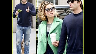 Sebastian Stan amp Girlfriend Margarita Levieva Enjoy Sunday Stroll in NYC [upl. by Leahcimnoj]