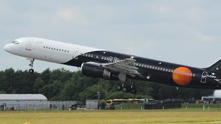 TITAN AIRWAYS B757200 GZAPX  DONCASTER AIRPORT UK [upl. by Giacinta702]