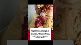 Model pengantin melakuan photoshoot di bantu org lain shortvideo beritaterkini reels [upl. by Yseulta]