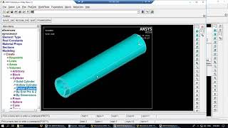 ANSYS Mechanical APDL Tutorial 3 [upl. by Ecinue]