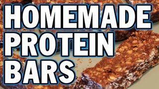 The Best amp Easiest Homemade Chocolate Peanut Butter Protein Bars [upl. by Dodi]