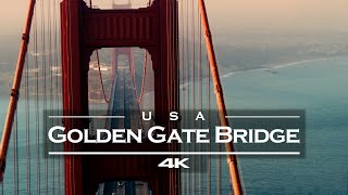 Golden Gate Bridge  San Francisco USA 🇺🇸  by drone 4K [upl. by Yamauchi108]