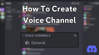 Discord How To Create a Voice Channel [upl. by Kemp441]