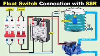 Water Tank Motor Automatic ON OFF by using Float Switch and SSR TheElectricalGuy [upl. by Tedder]