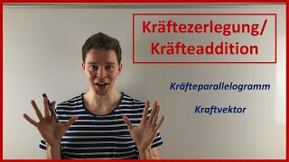 Kräftezerlegung und Kräfteaddition ausführliche Version  Physik Tutorial [upl. by Ayle]