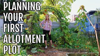 AD HOW TO PLAN YOUR FIRST ALLOTMENT PLOT  ALLOTMENT GARDENING FOR BEGINNERS [upl. by Akirdnwahs]