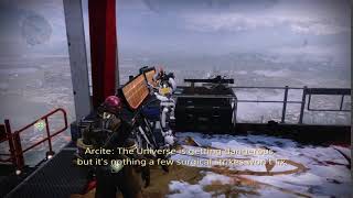 Idle Dialogue Tower Courtyard  Arcite 9940 quotA Few Surgical Strikesquot  Destiny 2 [upl. by Aralc857]