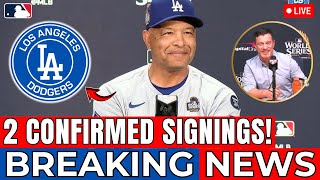 MLB URGENT DODGERS CONFIRM 2 BIG SIGNINGS DONE DEAL Los Angeles Dodgers News [upl. by Emmit]