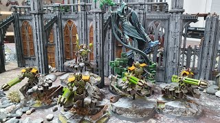 Dark Angels vs Necrons Warhammer 40k battle report [upl. by Tehr]