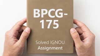 BPCG 175 solved assignment 202425  BPCG 175 solved assignment 2025  BPCG 175 202425 [upl. by Irahk]