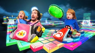 Adley App Reviews  Mario Kart Tour  New Race Game playing Baby Princess Peach and car makeover [upl. by Magill]