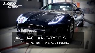 Jaguar FType S 30 V6 Stage 1 Chiptuning  Digicar Engineering [upl. by Gnemgnok302]