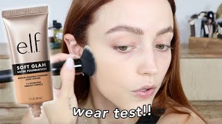 ✨ I tested the NEW elf Cosmetics Soft Glam Satin Foundation so you dont have to ✨ [upl. by Enetsirk]