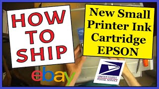 How To Ship a New Small Printer Ink Cartridge EPSON  Fast Safe amp Cheap  USPS First Class Mail [upl. by Ymerej]