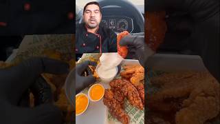 Wingstop squared tendersfoodYoumukbang asmr [upl. by Nnaeerb]