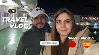 vlogvoyage  VOYAGE NADORALMERIA RETOUR EN FRANCE 🚘🛳 [upl. by Keheley921]