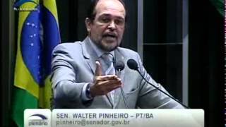 Sen Walter Pinheiro PTBA enfatiza importância de projeto que assegura acesso à informação [upl. by Kimberley559]