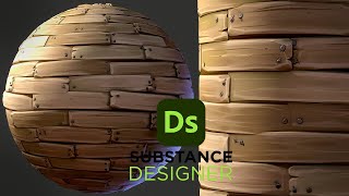 Stylized Irregular Wood Planks  Substance 3D Designer [upl. by Aicilif]