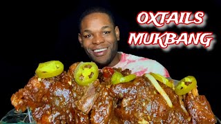 GIANT OXTAILS STEW MUKBANG  JAMAICAN OXTAILS AND BEANS MUKBANG  JAMAICAN FOOD MUKBANG [upl. by Tankoos560]