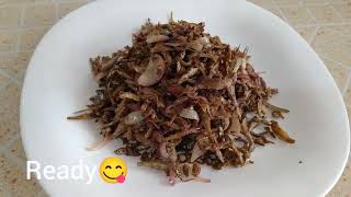 OMENA DRY FRY  EASY AND QUICK OMENA RECIPEHOW TO COOK OMENA [upl. by Eenor568]