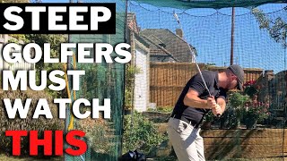 EVERY Steep Golfer FIXES Their Downswing When They Do This Simple 2 Drill Routine [upl. by Cai989]