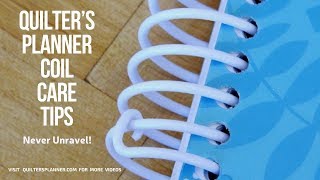 How to Keep A Spiral Coil from Unraveling in your Planner [upl. by Morentz]