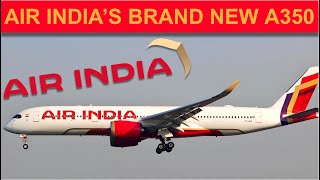 Trying AIR INDIA’S New FLAGSHIP Aircraft  Flying their FIRST A350 [upl. by Pessa]