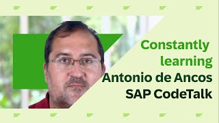 SAP CodeTalk with Antonio de Ancos [upl. by Mora]