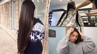 Getting A Trim  Night Time Hair Care Routine  Vlog ♡ [upl. by Isej]