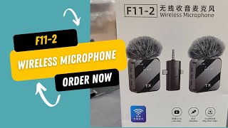 F112 3in1 Wireless Microphones  Type C 35MM Jack iPhone Lightning for Interviews Vlogs amp Liv [upl. by Jecoa]