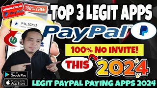 New Top 3 Legit Paypal Paying Apps 2024  Earn 3 Paypal Money Daily  Legit Paypal Paying Apps [upl. by Azila753]