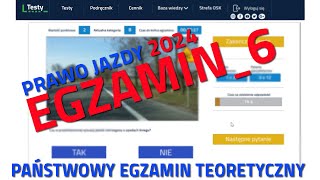 ✅❌Cały egzamin na prawo jazdy 2024❌✅ część 62024 kategoria B [upl. by Skeie]