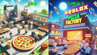 10 vs 100k Building Pizza Factory Tycoon Classic ROLBOX [upl. by Joey]