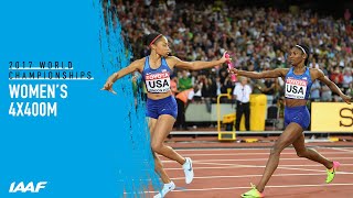 Womens 4x400m Relay Final  World Athletics Championships London 2017 [upl. by Mairhpe114]