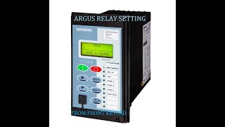 TRANSFORMER RELAY SETTING Argus7SR1003Argus7SR1103 [upl. by Anomahs]