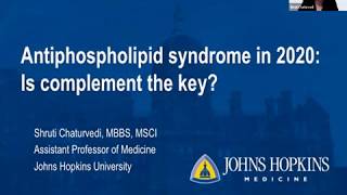 Antiphospholipid syndrome in 2020 Is complement the key [upl. by Johanan56]