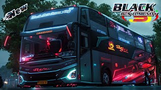 MOD BUSSID TERBARU  RILIS FRESH JETBUS 5 BEJEU BLACK BUS COMUNITY LAUTARO [upl. by Ellehcar19]