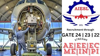 AIESL Recruitment through GATE 24  23  22 Exam [upl. by Knick497]