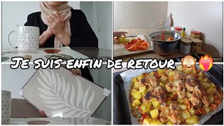 NailaVlog de retour  achats déco maison  recette poulet er légumes au four 😋 [upl. by Gnap]