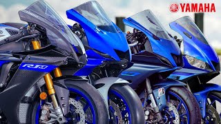 Yamaha R125 R15M R25 R3 R6 R7 R1 R1M Top Speed 2024 [upl. by Ahsiryt676]